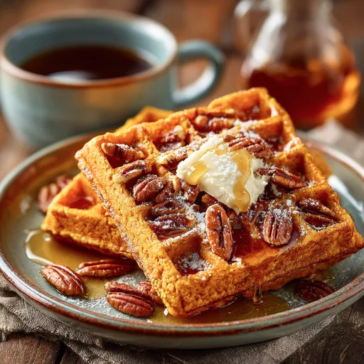 Pumpkin Pecan Waffles Type
